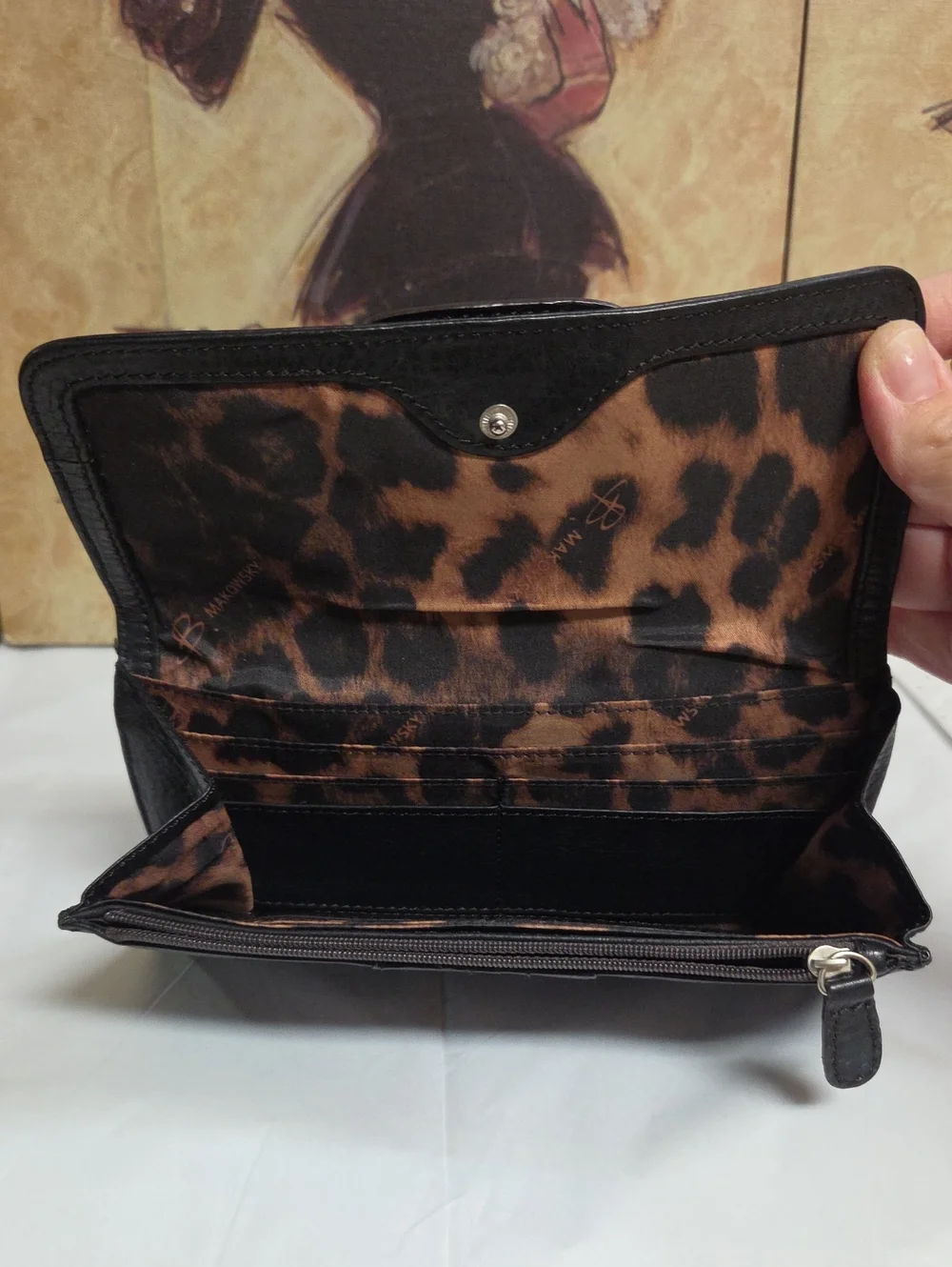 B Makowsky Leather Wallet